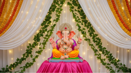 Ganesh Chaturthi decorations