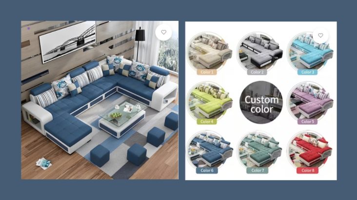 U shaped Sofa